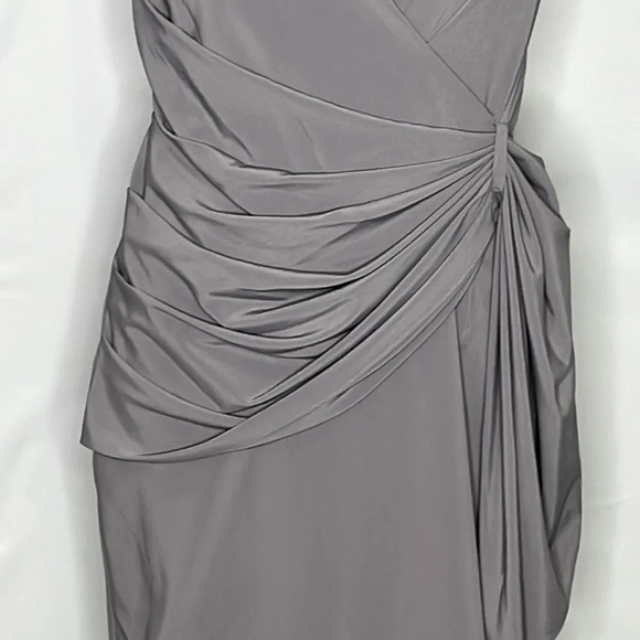 Zac Posen Z Spoke Lord & Taylor Draped Sleeveless Dress in Grey - NEW - Size 8 - Picture 3 of 9